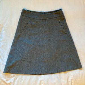 Banana Republic Wool Blend Stretch Gray Skirt - Size 4